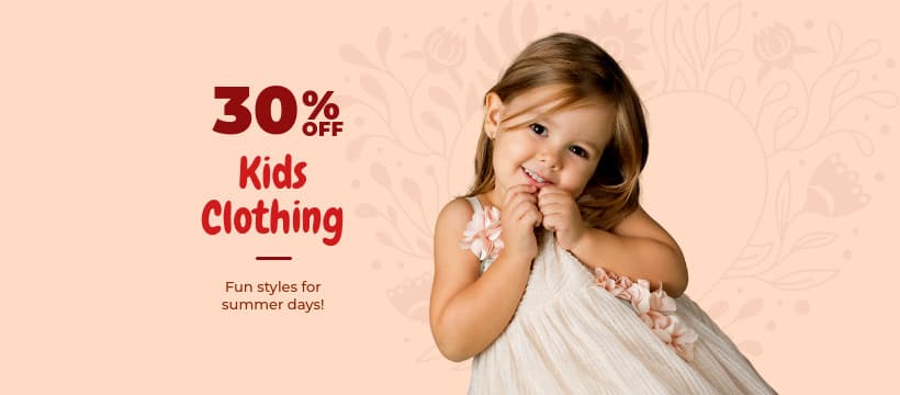 Kids Clothing Summer Days-820x360px-FacebookCover