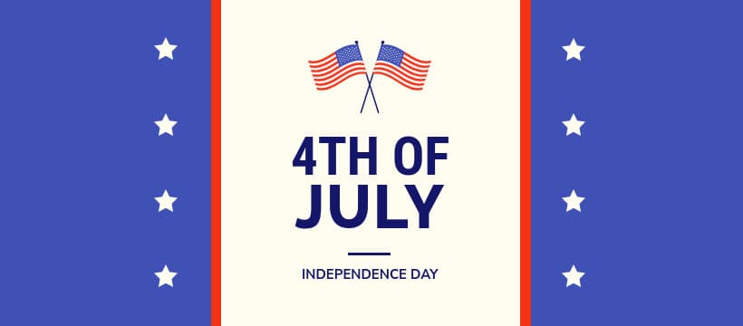 4th of July Crossed Flags-820x360px-FacebookCover