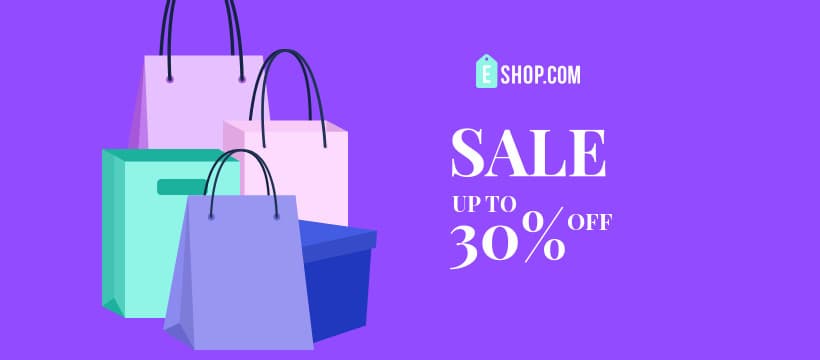 Eshop Sale Shopping Bags-820x360px-FacebookCover