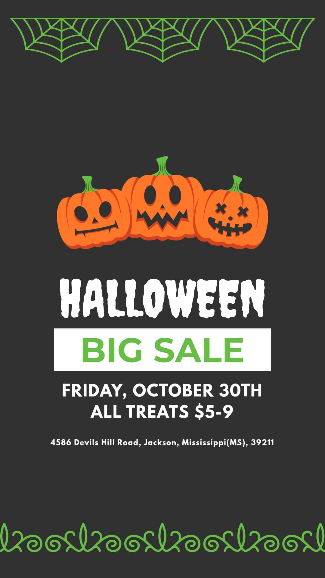 Halloween Big Sale Pumpkin-1080x1920px-Story