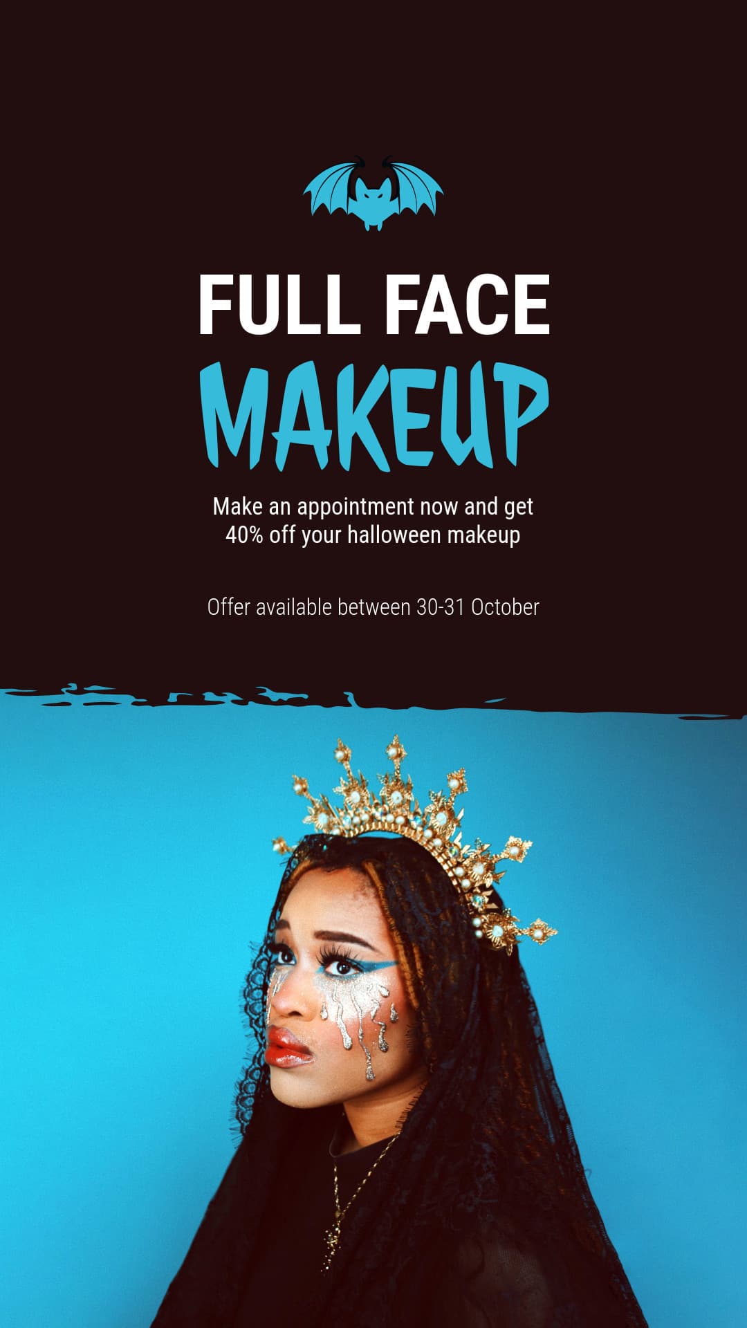 Full Face Halloween Makeup-1080x1920px-Story
