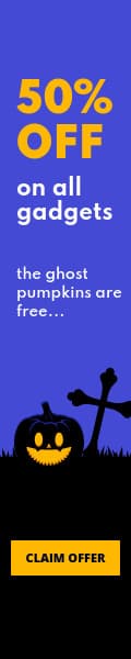 Gadget Sale with Free Ghost Pumpkins-120x600px-Skyscraper