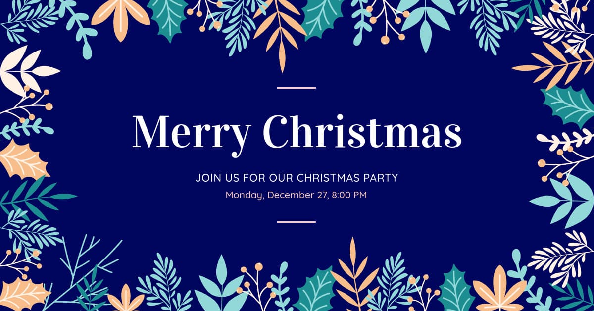 Our Christmas Party Holiday Leaves-1200x628px-FacebookSponsoredMessage