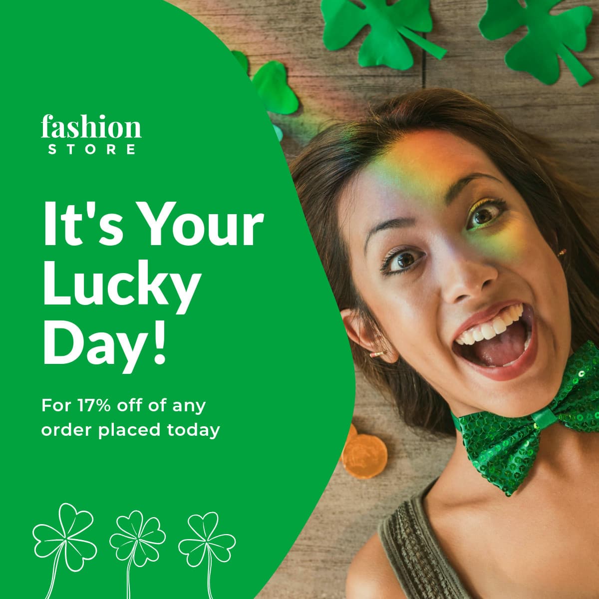 Saint Patrick's Your Lucky Day-1200x1200px-FacebookSquarePost