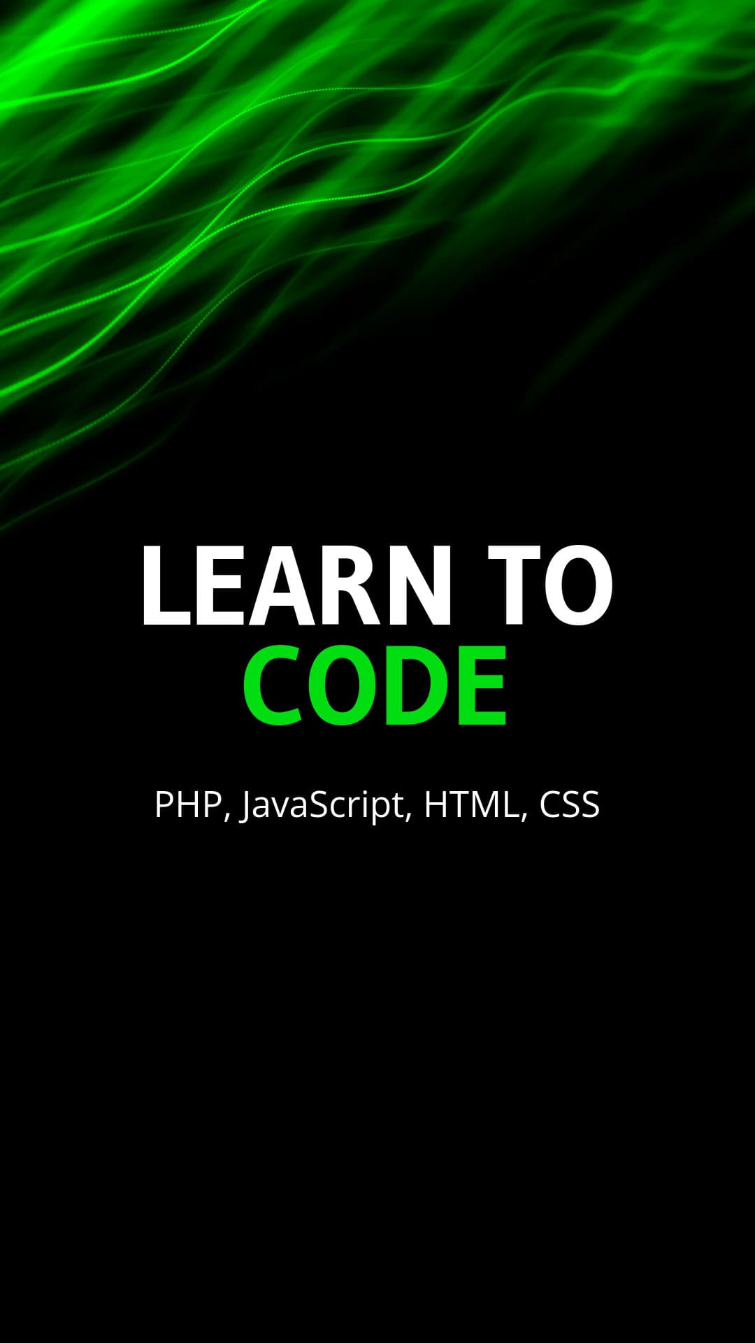 Learn to Code Green Black-1080x1920px-Story