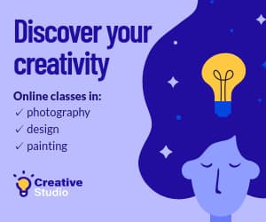 Discover Your Creativity Online Classes-300x250px-MediumRectangle