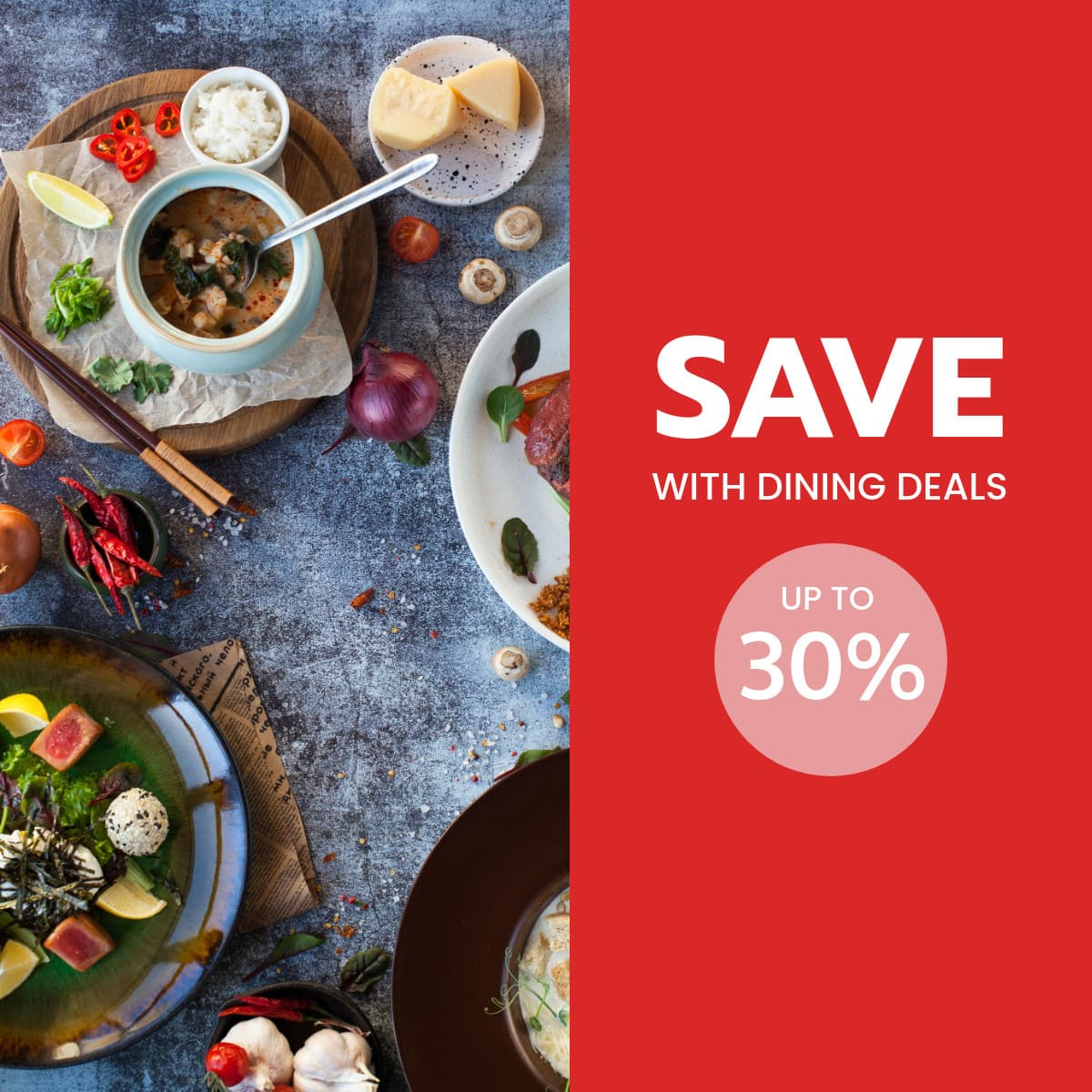 Save Money with Dining Deals-1200x1200px-FacebookSquarePost