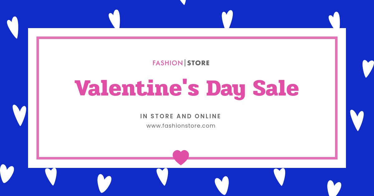 Valentine's Day Blue Hearts Sale-1200x628px-FacebookSponsoredMessage
