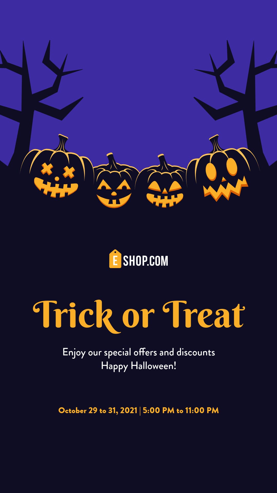 Halloween Trick or Treat Special Pumpkin-1080x1920px-Story