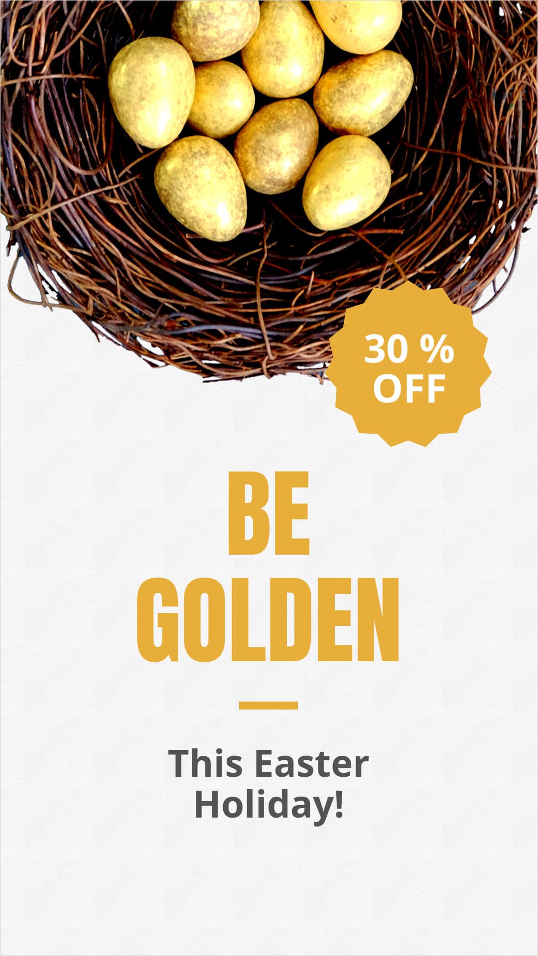 Golden Easter Egg with Promo Animated-1080x1920px-Story