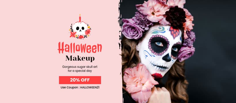Sugar Skull Halloween Makeup Discount-820x360px-FacebookCover