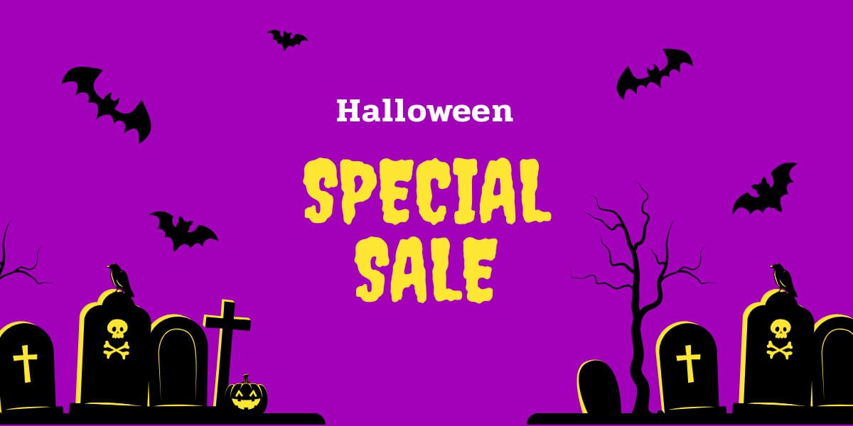 Purple Yellow Halloween Special Sale-1200x600px-TwitterImagePost