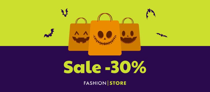 Halloween Shopping Bag Fashion Sale-820x360px-FacebookCover
