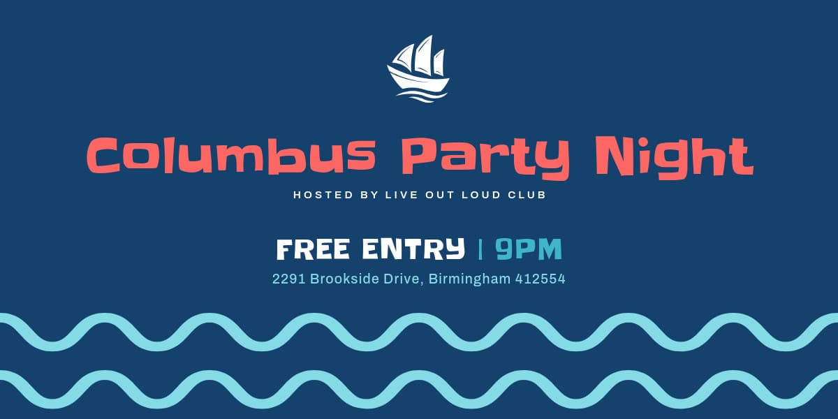 Columbus Day Party Night Waves-1200x600px-TwitterImagePost