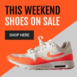 Orange Shoes on Sale This Weekend Animated-250x250px-Square