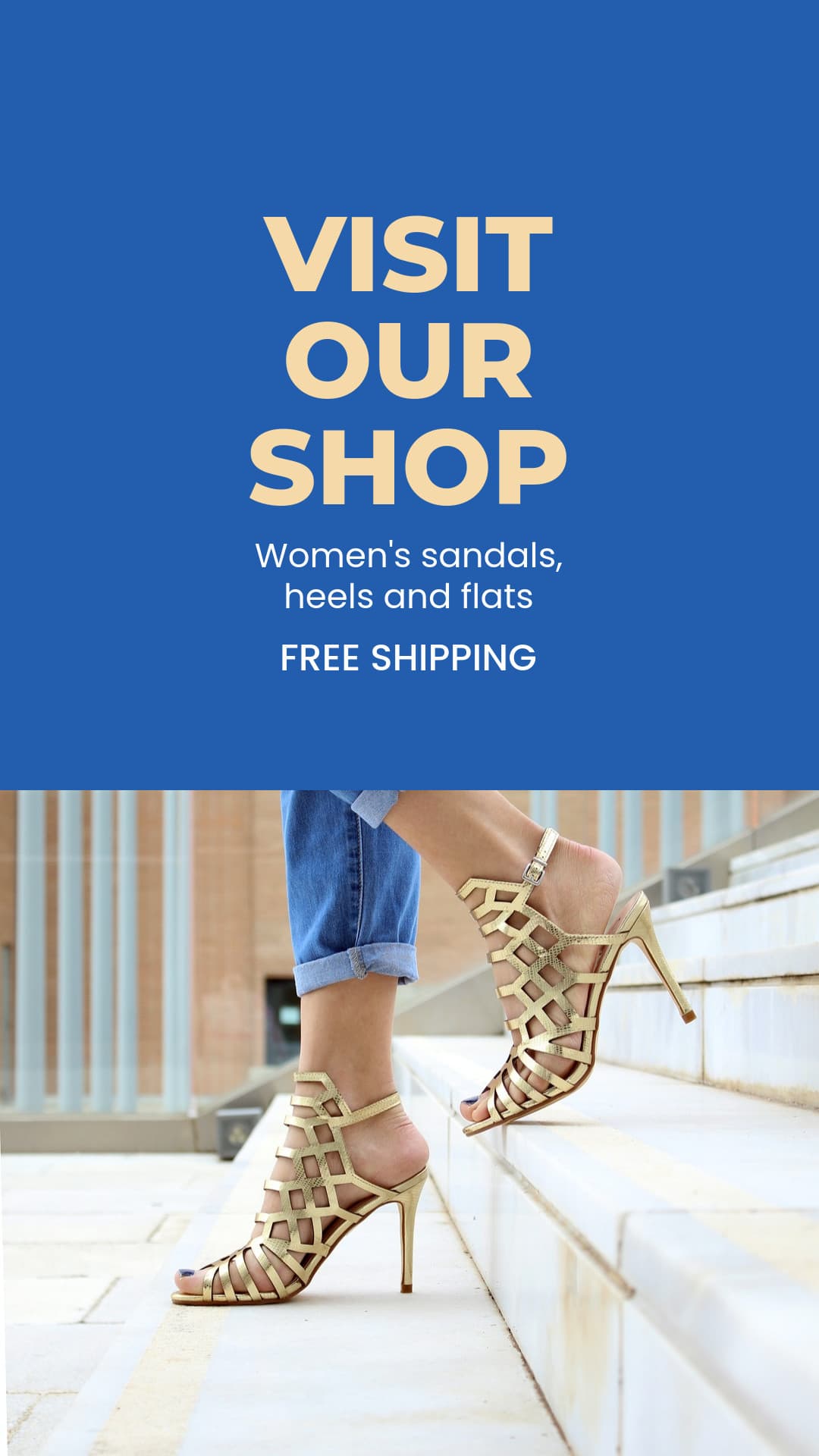 Shop Women Sandals with Free Shipping Animated-1080x1920px-Story