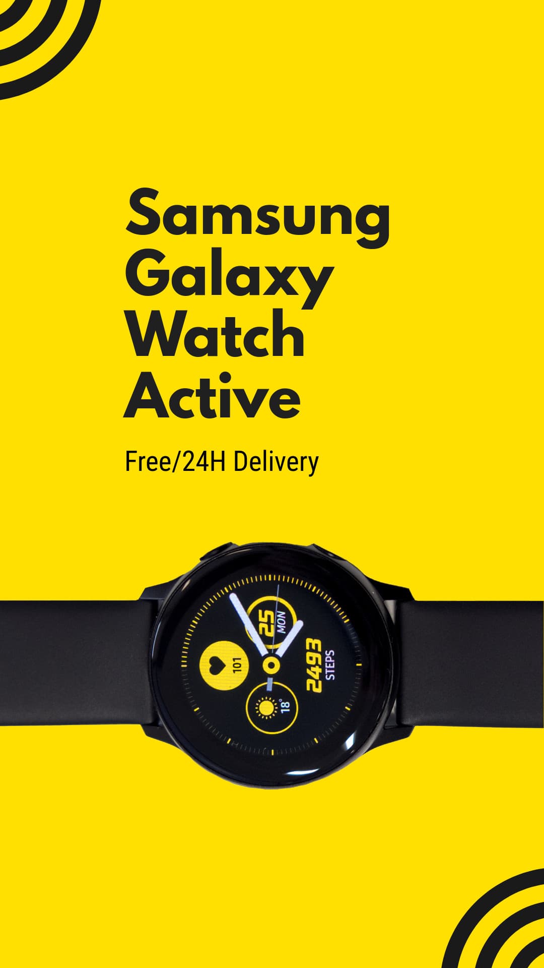 Samsung Galaxy Watch Active Animated-1080x1920px-Story