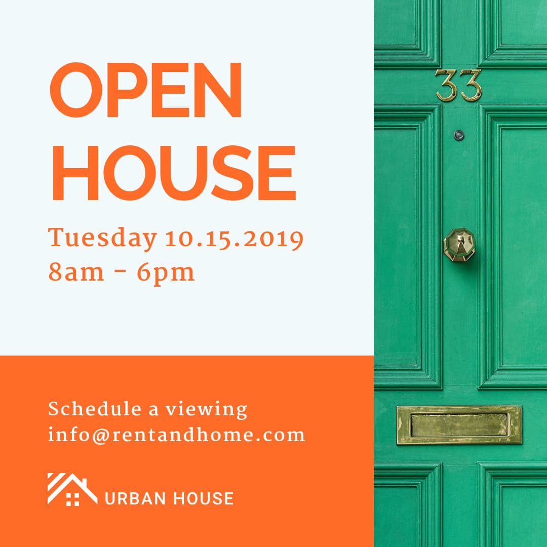 Open House Green Door-1080x1080 px