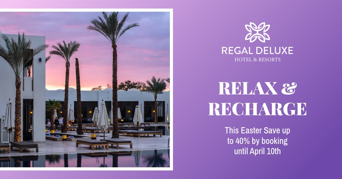 Relax and Recharge Easter Hotel Offer Animated-1200x628px-FacebookSponsoredMessage