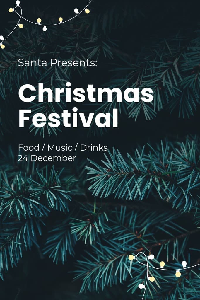 Santa Presents Christmas Festival Pinterest Pin Tall