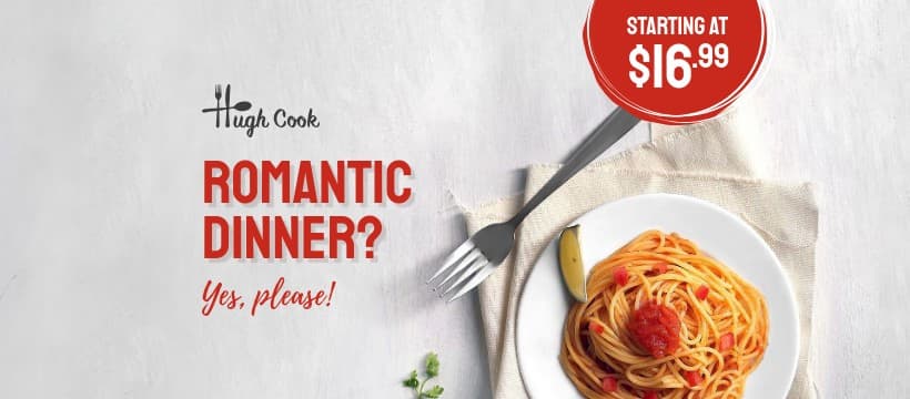 Valentine's Day Romantic Dinner Please Facebook Cover