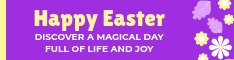 Happy Magical Easter Day Half Banner