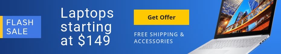 Blue Laptop Flash Sales