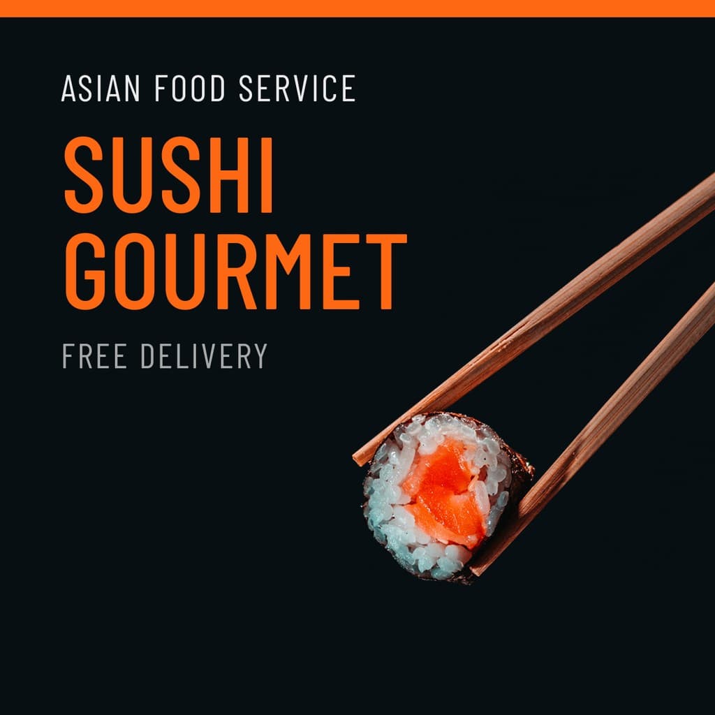 Sushi Gourmet Asian Food Service Facebook Square Post