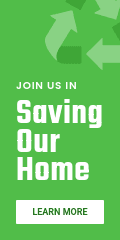 Save our Home and Recycle Earth Day Vertical Banner