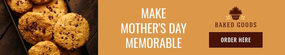 Make Mother's Day Memorable Bakery Top Banner