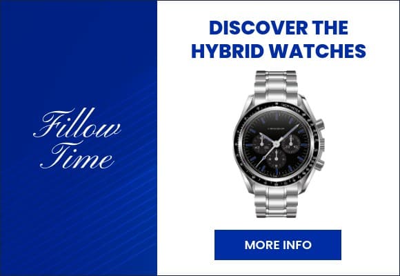 Elegant Blue Hybrid Watches