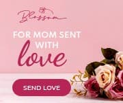 Sent with Love Mother's Day Flowers Small Rectangle