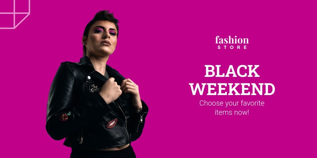 Pink Fashion Black Friday X Image Post