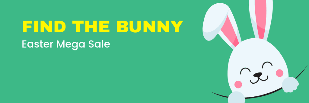 Find the Bunny Easter Mega Sale X Header