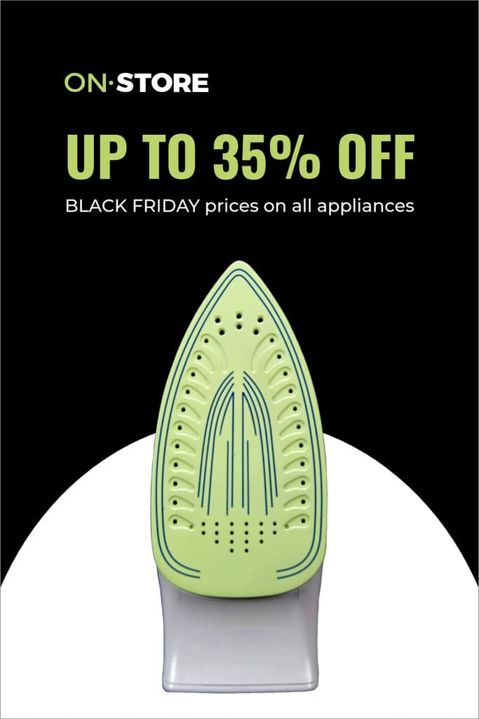 Black Friday Prices on all Appliances Pinterest Pin Tall