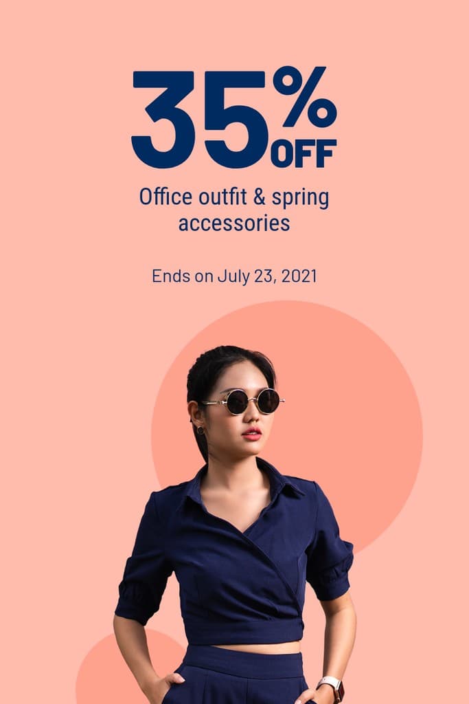 Office Outfit and Spring Accessories Deal Pinterest Pin Tall