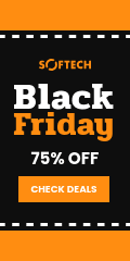 Orange Black Friday Road Discount Vertical Banner