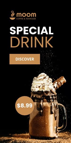 Coffee and Teahouse Special Drink Price Half Page