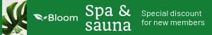 Spa & Sauna Special New Member Discount Mobile Banner
