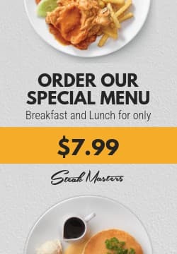 Special Menu Breakfast and Lunch Triple Widescreen