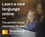 Learn a New Language Online Small Rectangle