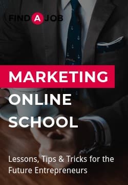 Find a Job Marketing Online School Triple Widescreen