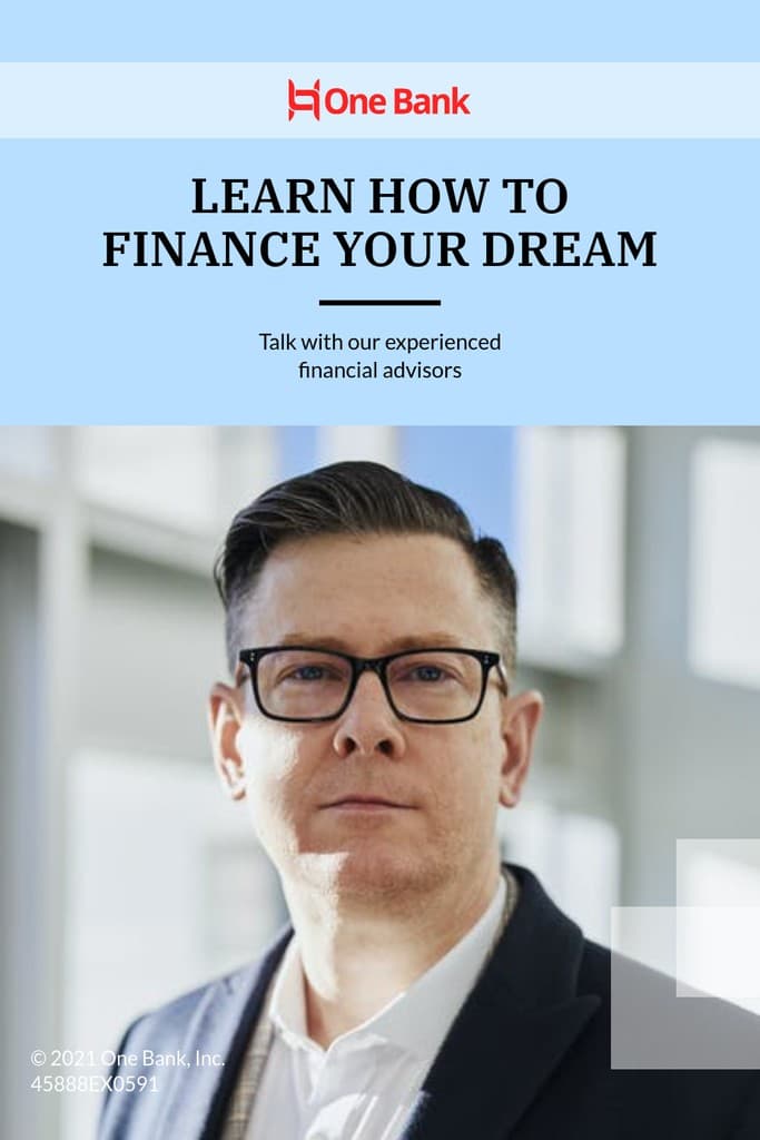 Finance Your Dream Bank Offer Pinterest Pin Tall