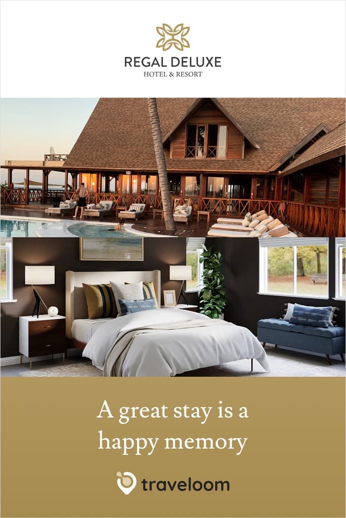 A Great Hotel Stay Is a Happy Memory Pinterest Pin Tall