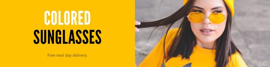 Yellow Colored Sunglasses Etsy Cover Etsy Big Shop Banner