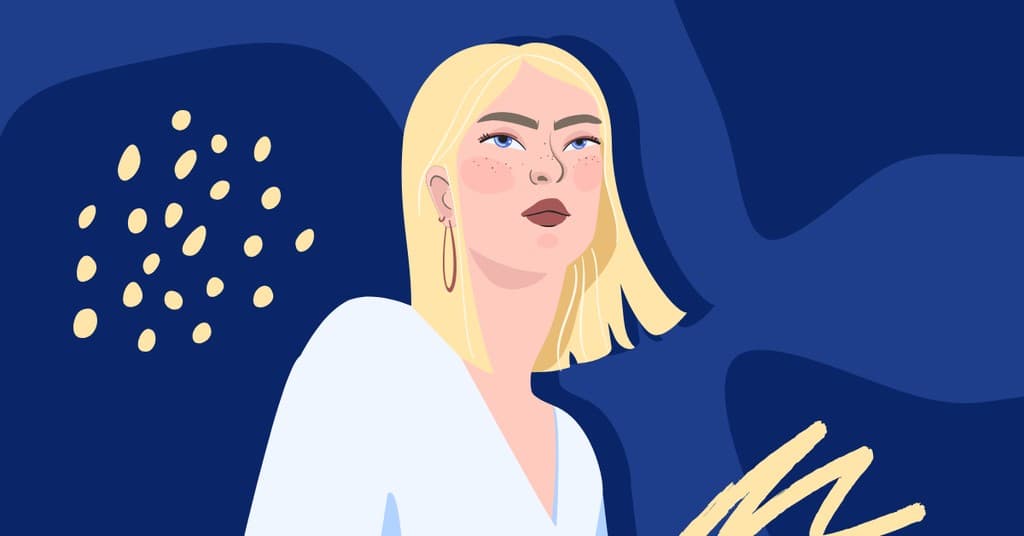 Illustration Blonde Woman Fashion Responsive Landscape Responsive Landscape Art