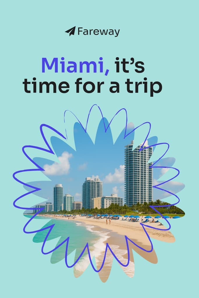 Miami Trip Fareway Travel Offer Animated Pinterest Pin Tall