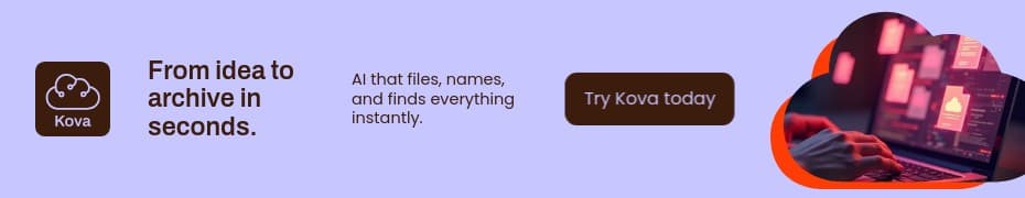 Idea to Archive Kova Software Animated Top Banner