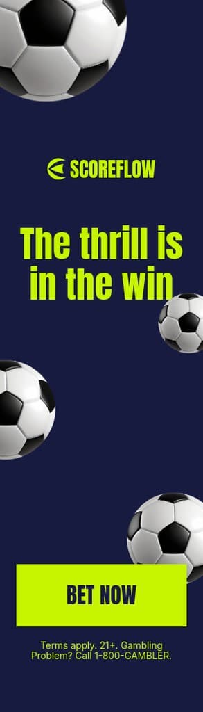Thrill in the Win Soccer Scoreflow Betting Animated Portrait