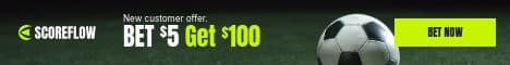 Bet Five Get Hundred Soccer Scoreflow Betting Video Main Banner